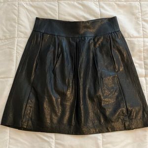 Vince Leather Skirt